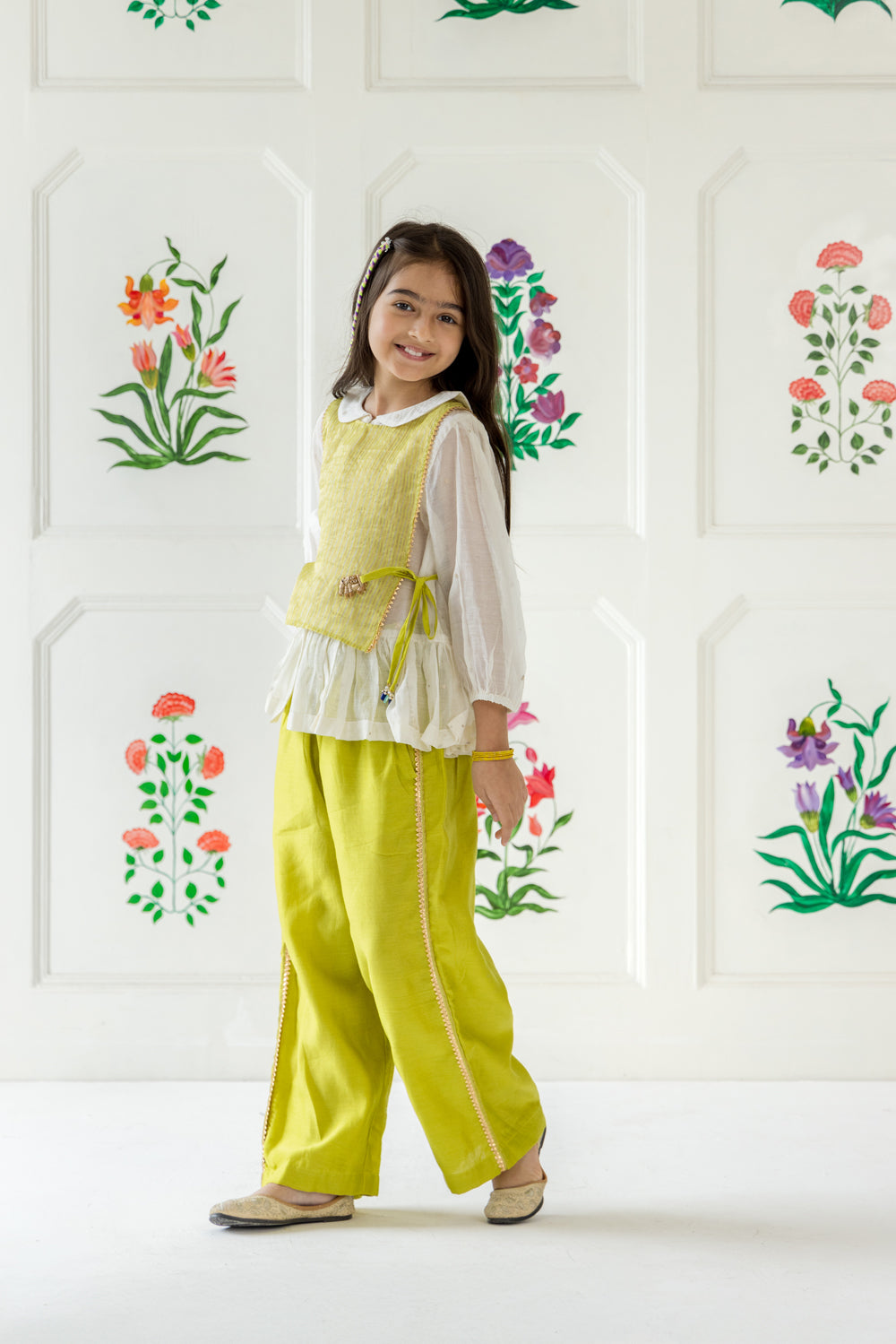 Regal Coord Set - Earthy Lime Green