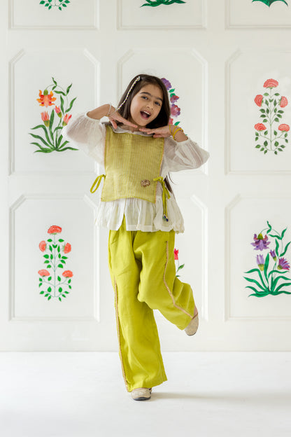 Regal Coord Set - Earthy Lime Green