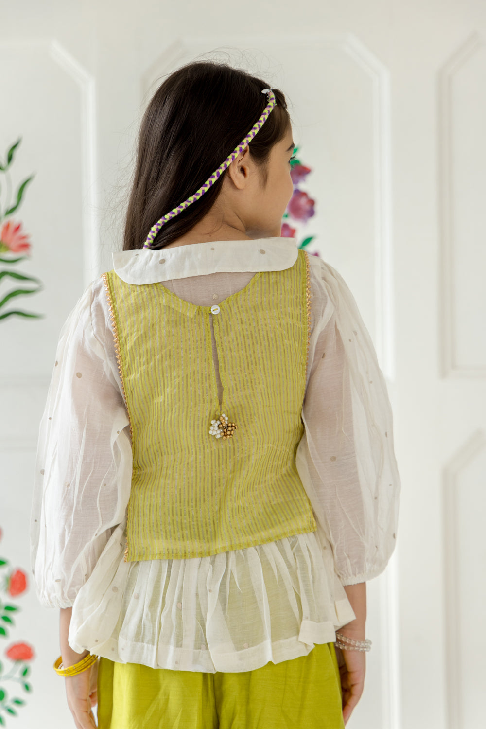 Regal Coord Set - Earthy Lime Green