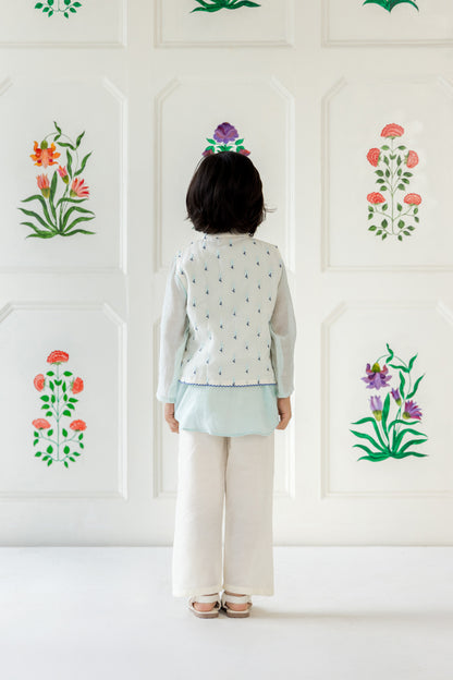 The 3-Pc-Blue Kurta Set