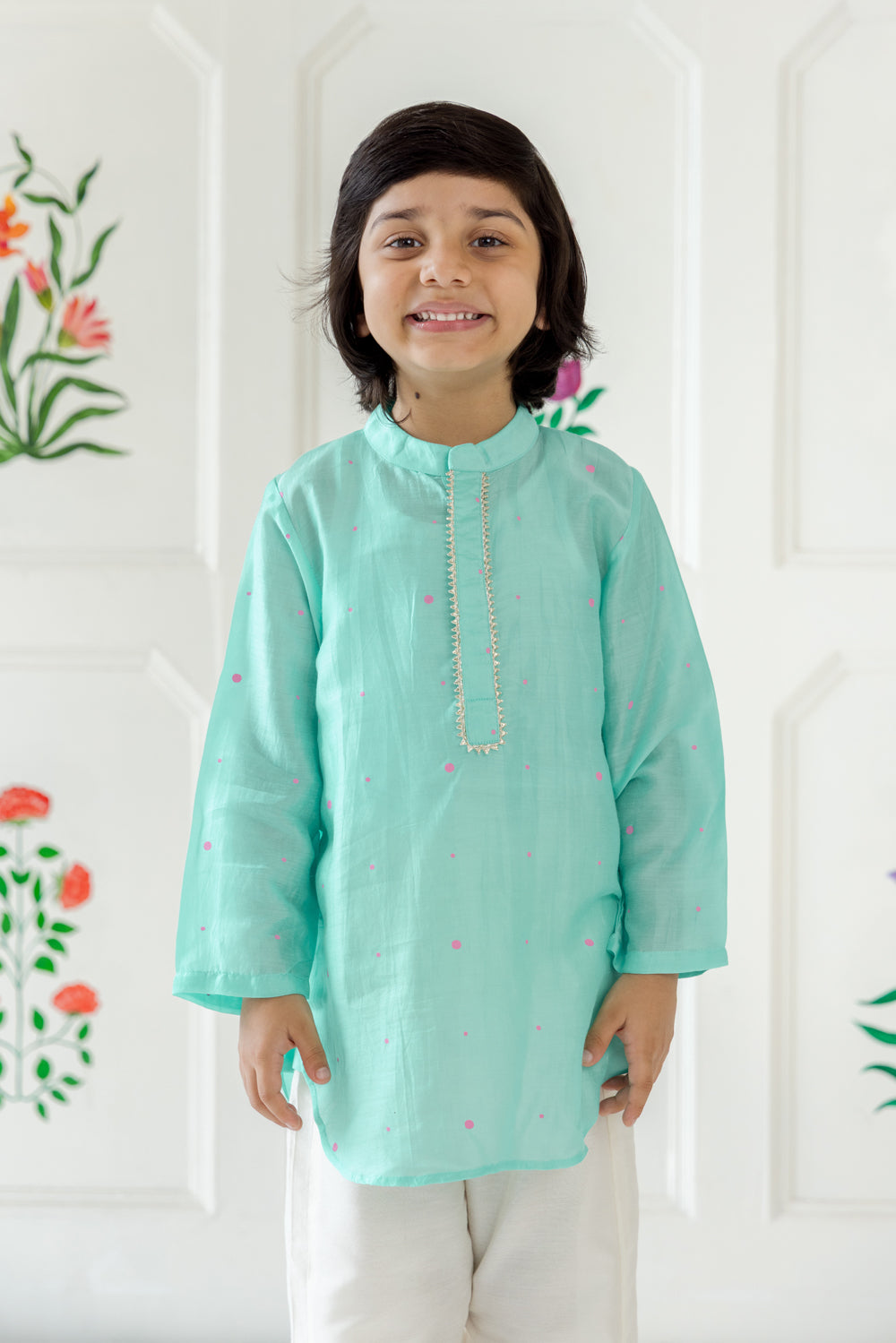 Mint Aqua Kurta Set