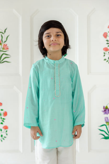 Mint Aqua Kurta Set