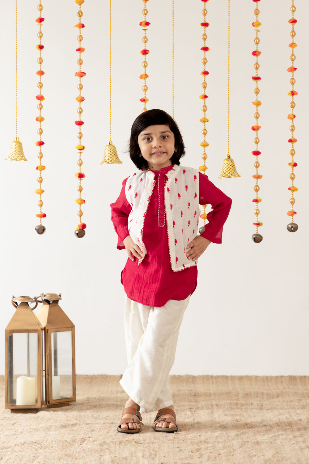 The Red 3-Pc-Kurta Set