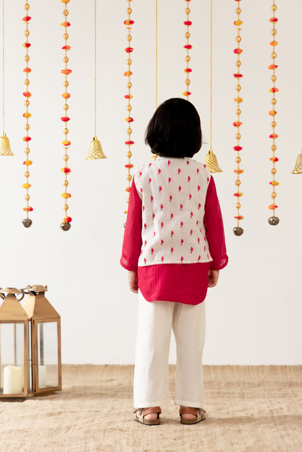 The Red 3-Pc-Kurta Set