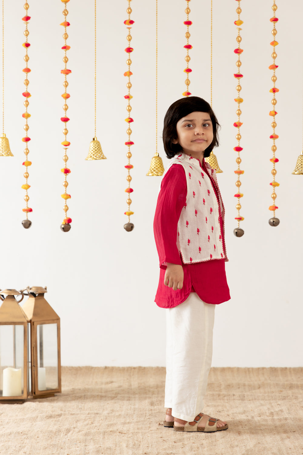 The Red 3-Pc-Kurta Set