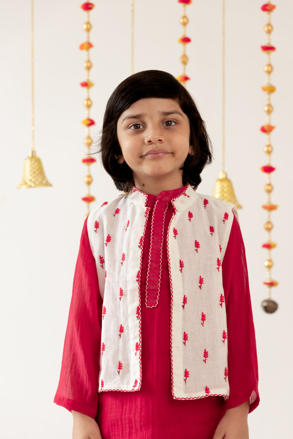 The Red 3-Pc-Kurta Set