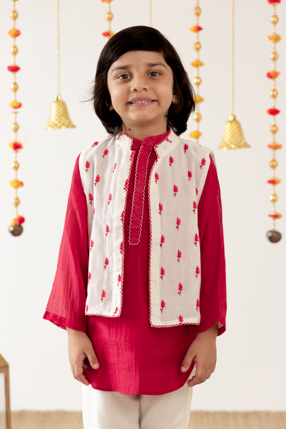 The Red 3-Pc-Kurta Set