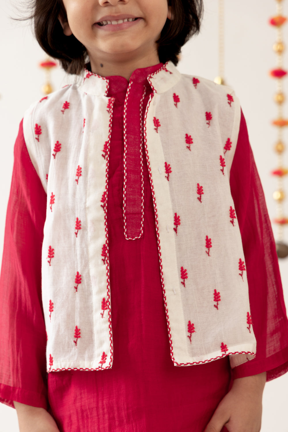 The Red 3-Pc-Kurta Set