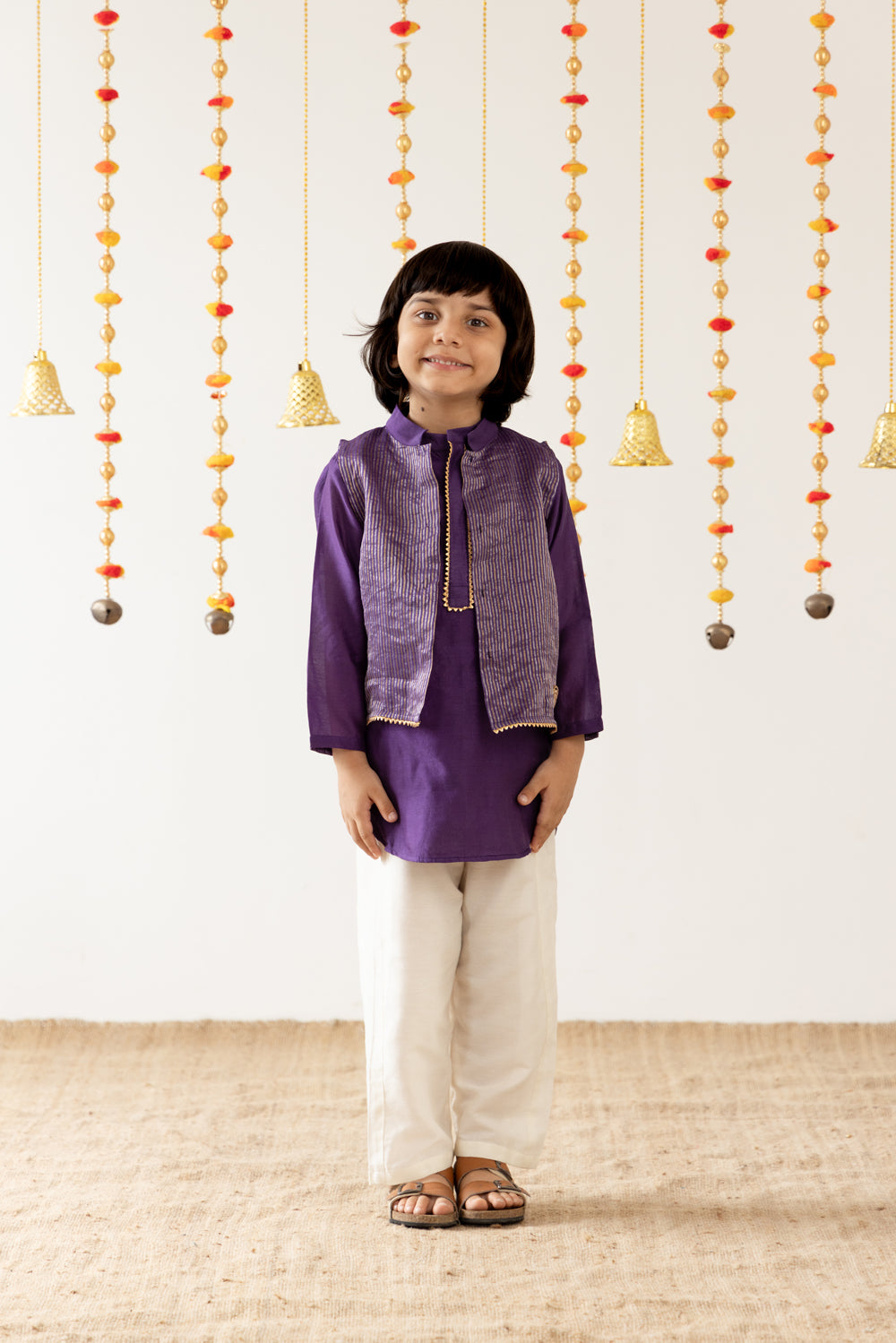 Regal Kurta Set- Purple