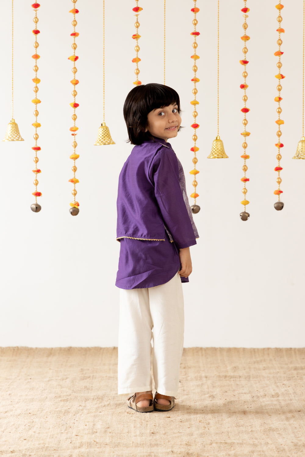 Regal Kurta Set- Purple