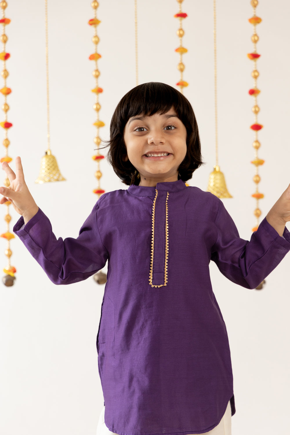 Regal Kurta Set- Purple