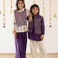 Regal Coord Set - Purple