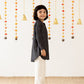 Black & Gold Kurta Set