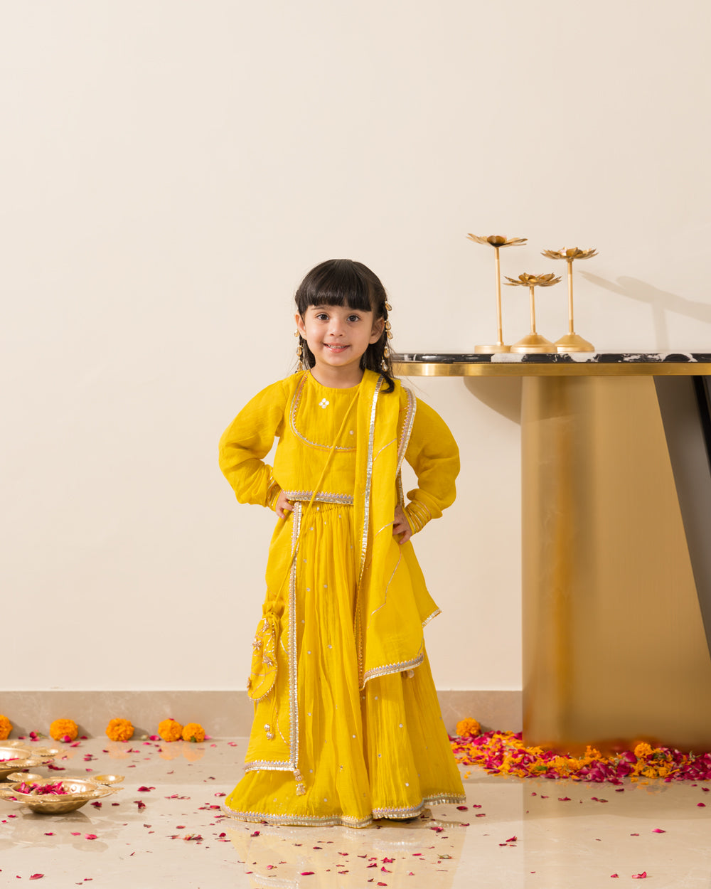 Ruhaani Yellow Lehenga Set