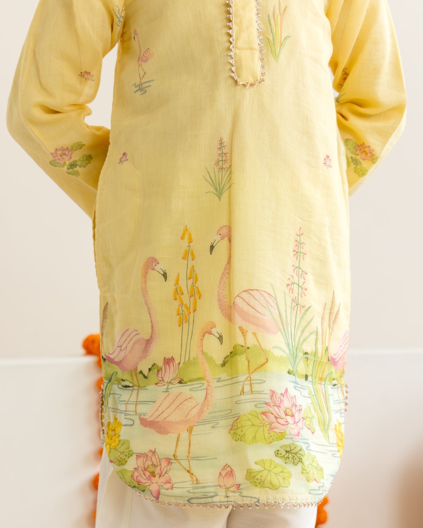 Pastel Yellow Kurta Set