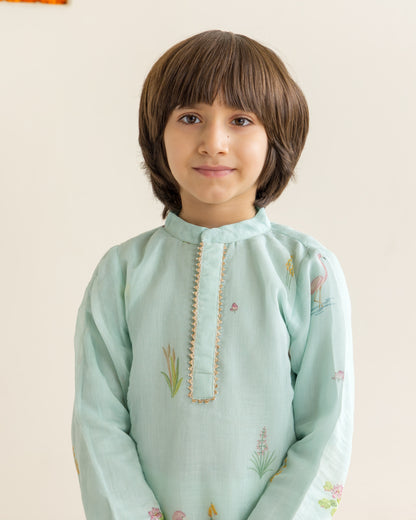 Pastel Blue Kurta Set