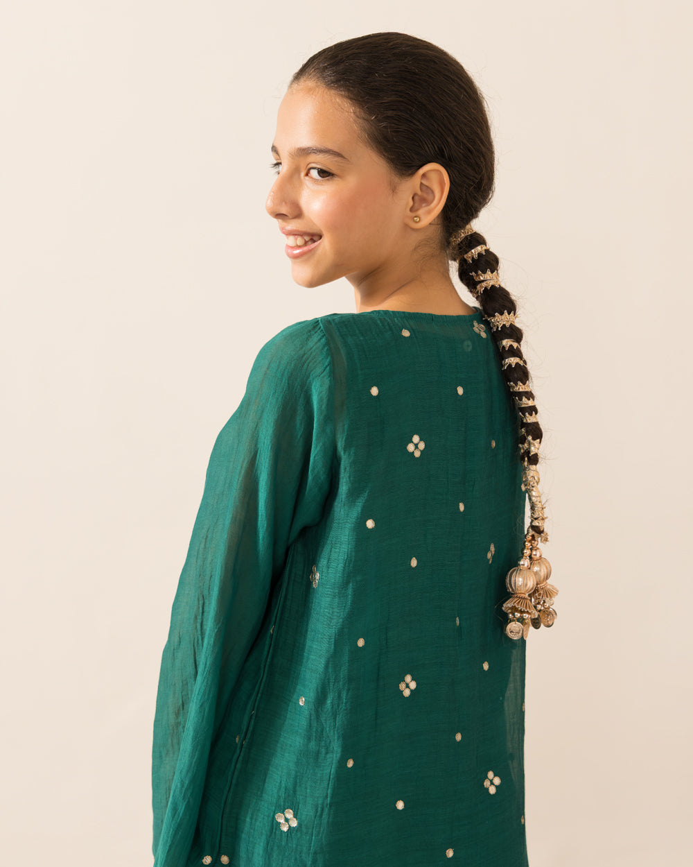 Emrald Green Gharara Set