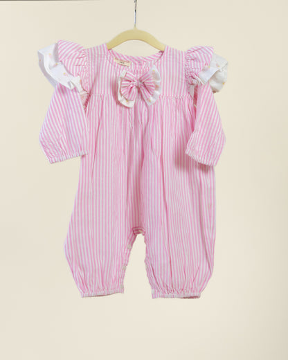 Baby Pink Jumpsuit (3-Pc-Set)
