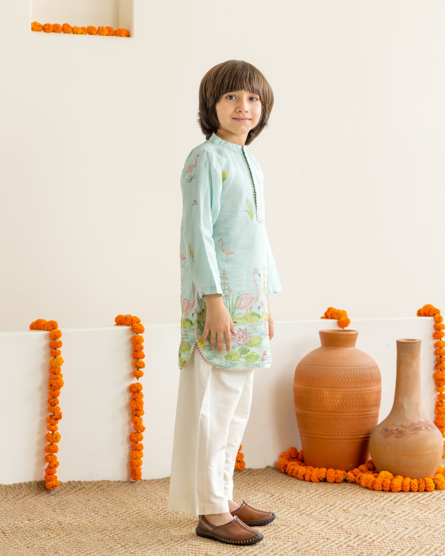 Pastel Blue Kurta Set