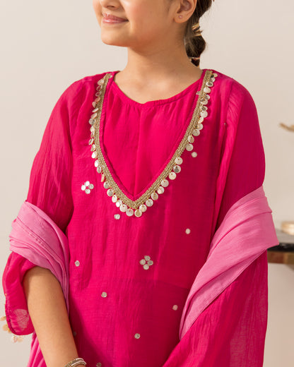 Rani Pink Gharara Set