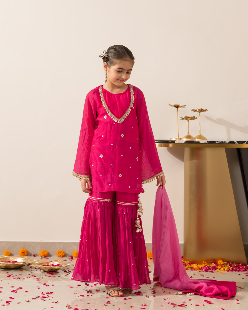 Rani Pink Gharara Set