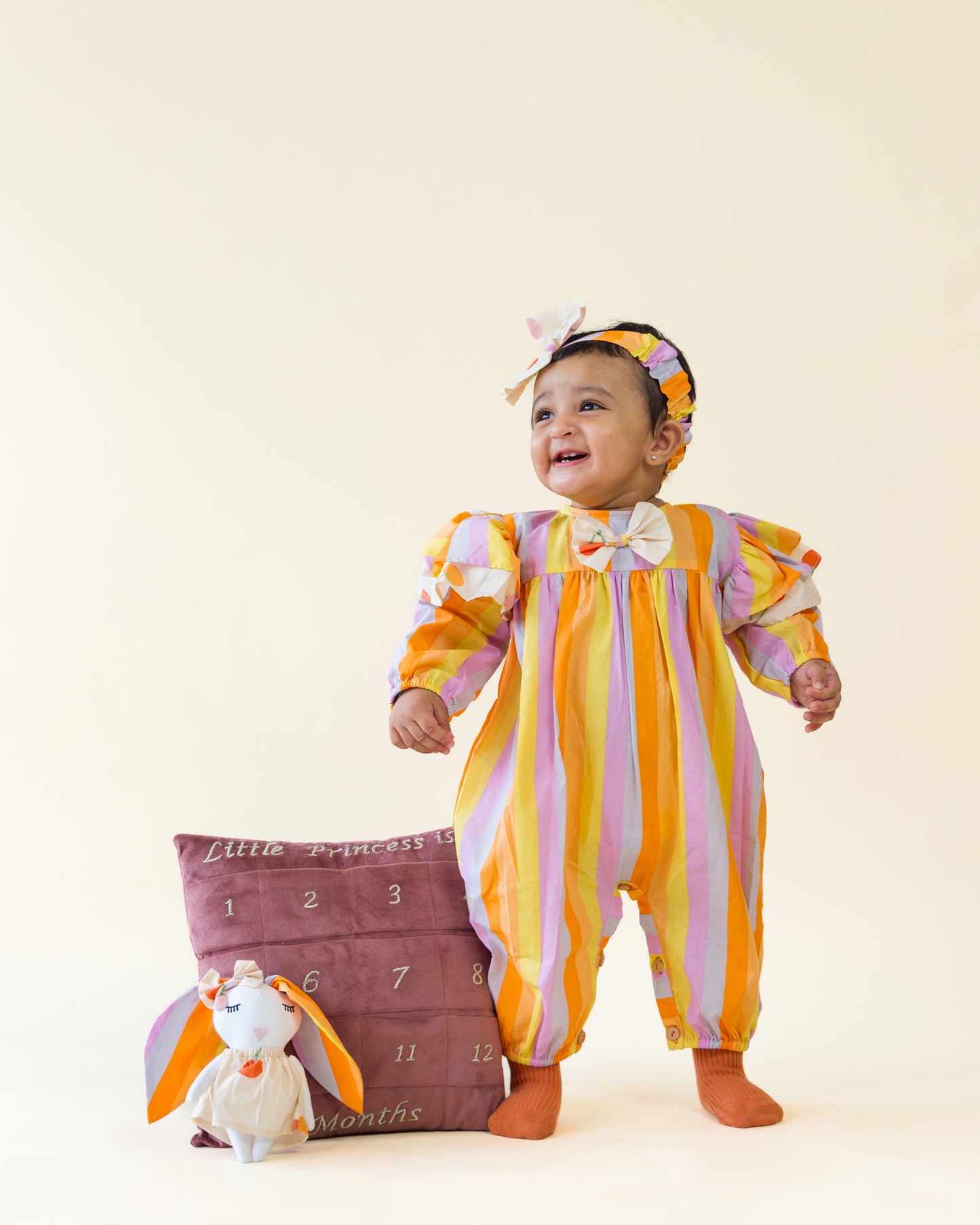 Snuggle Stripes Jumpsuit (3-Pc-Set)