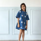 Daisy Embroidered Denim Dress