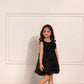 Black Organza Balloon Dress