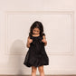 Black Organza Balloon Dress