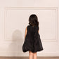 Black Organza Balloon Dress