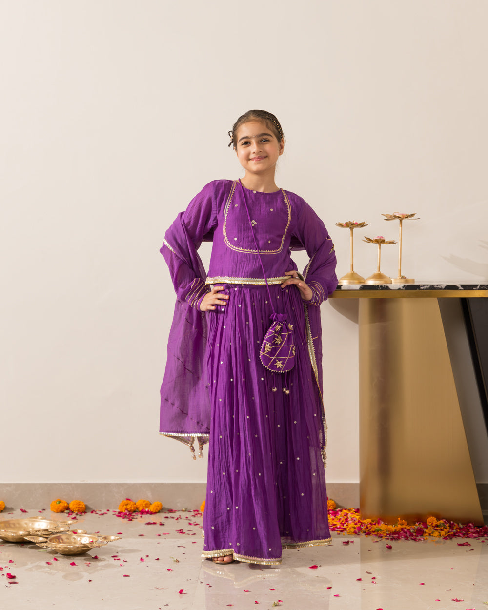 Ruhaani Purple Lehenga Set