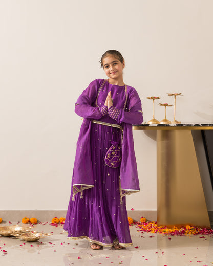 Ruhaani Purple Lehenga Set