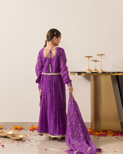 Ruhaani Purple Lehenga Set