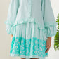 Sea Blue Flared Dress