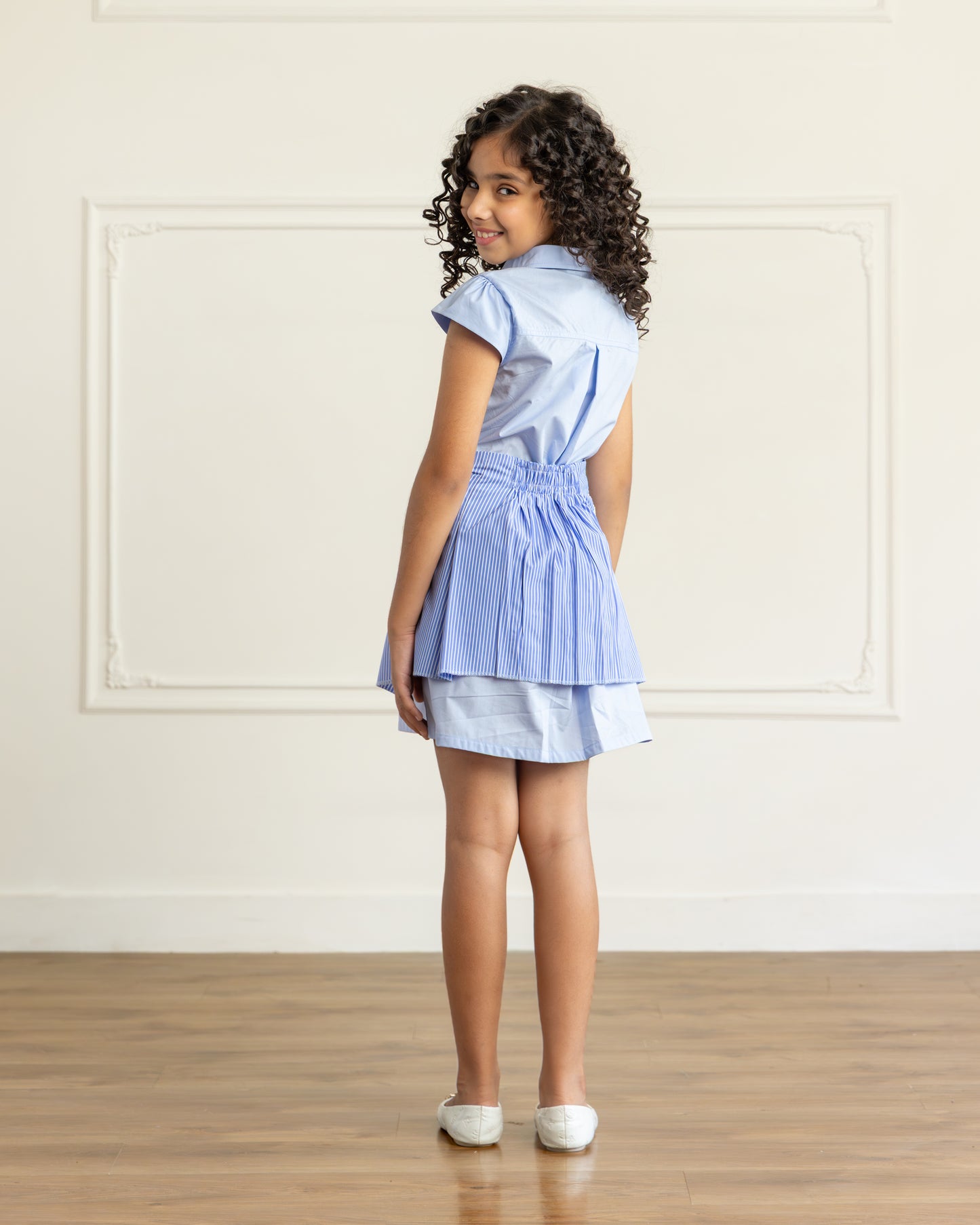 Sky Blue Wrap Dress