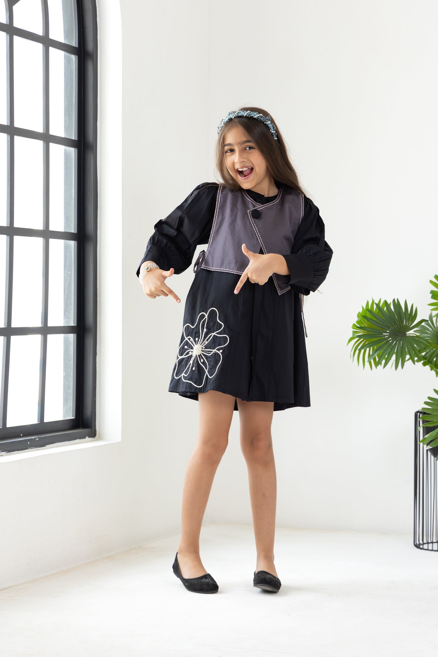 Black Waistcoat Dress