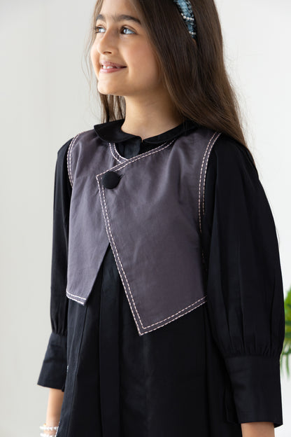 Black Waistcoat Dress