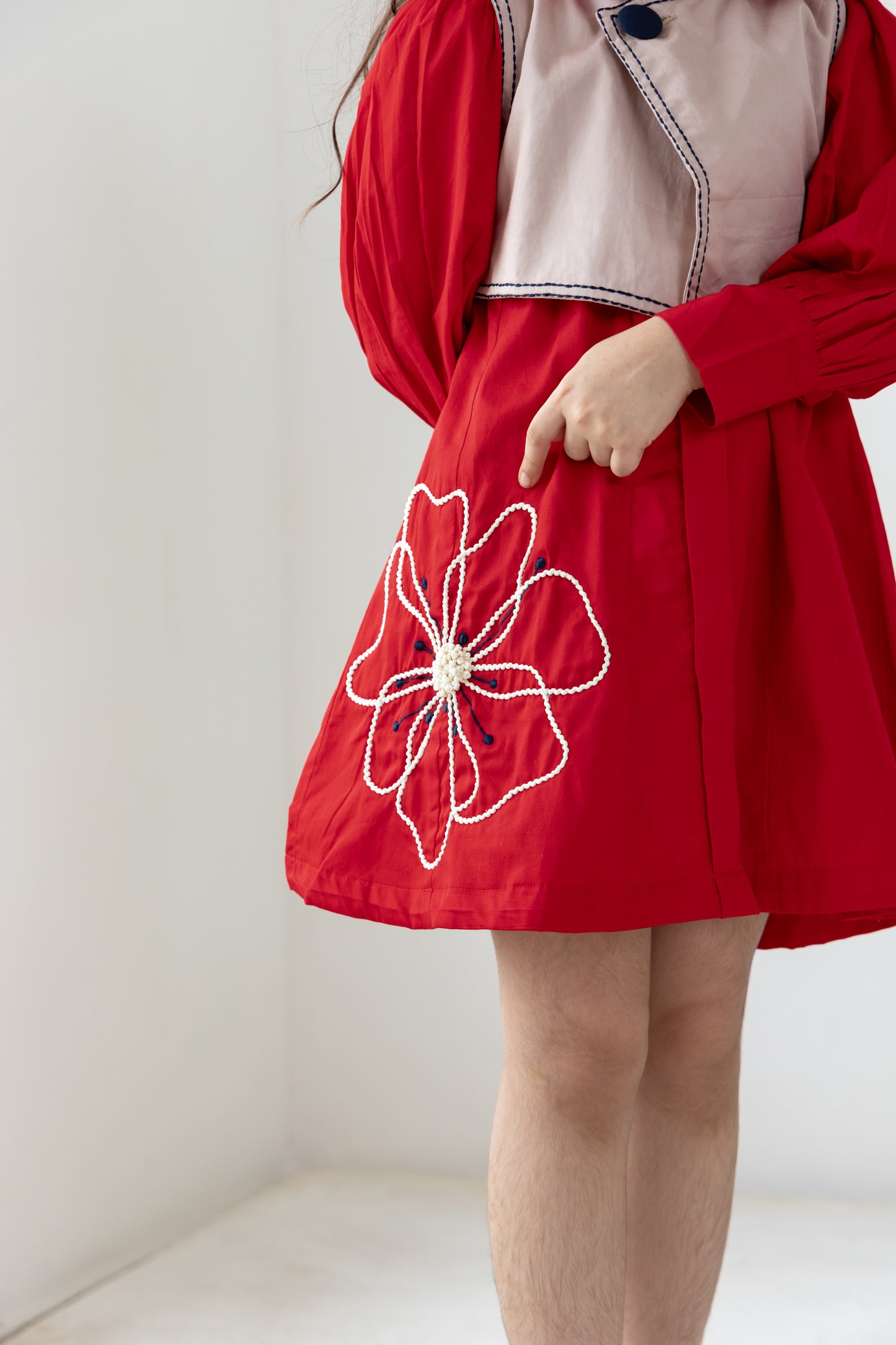 Red Waistcoat Dress