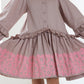 Beige Flared Dress