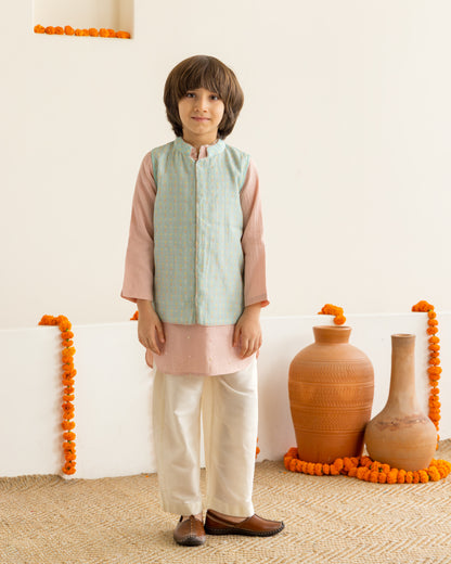 Blush & Mint Kurta Set