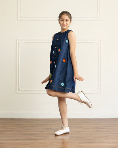 Denim Patch Dress