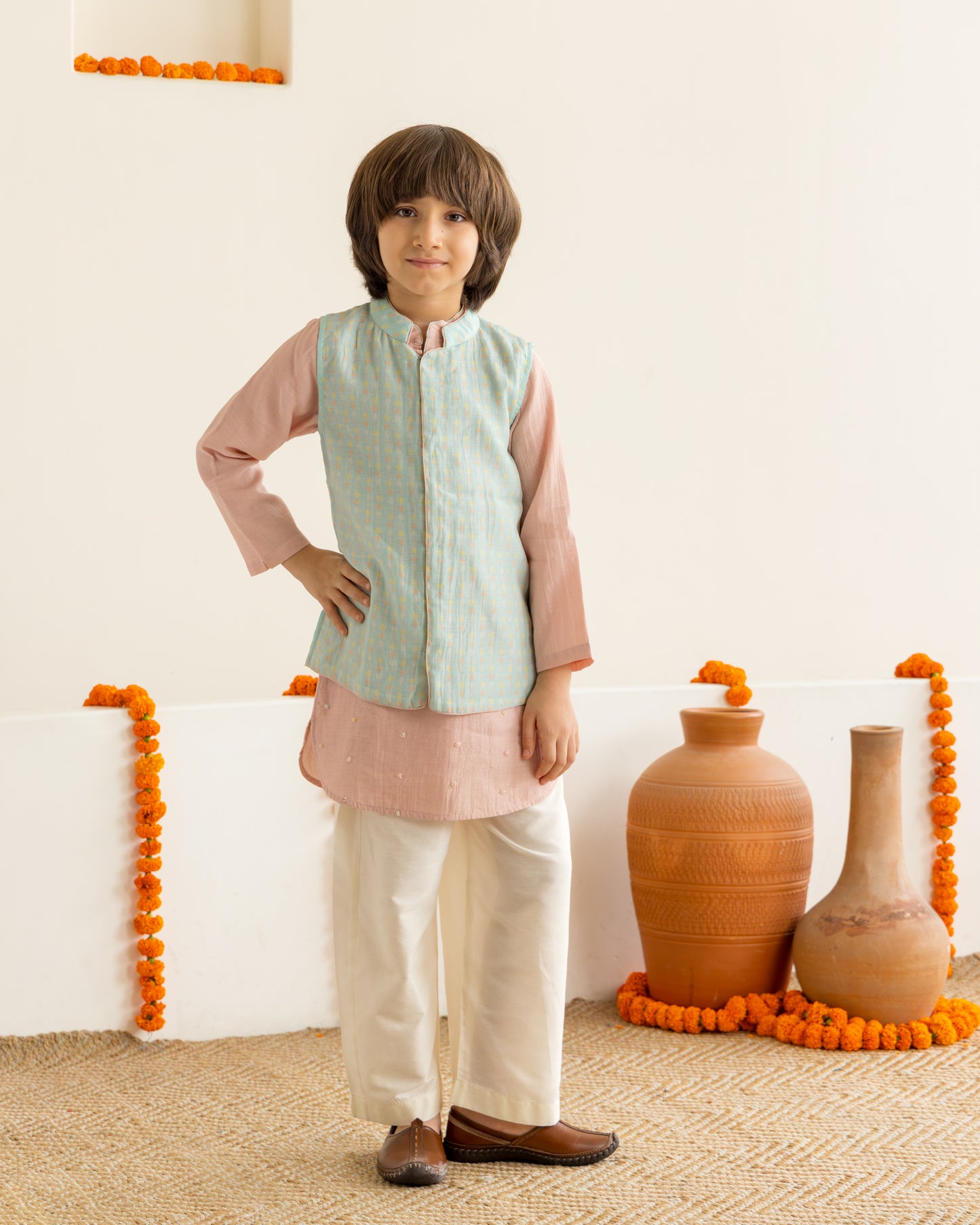 Blush & Mint Kurta Set