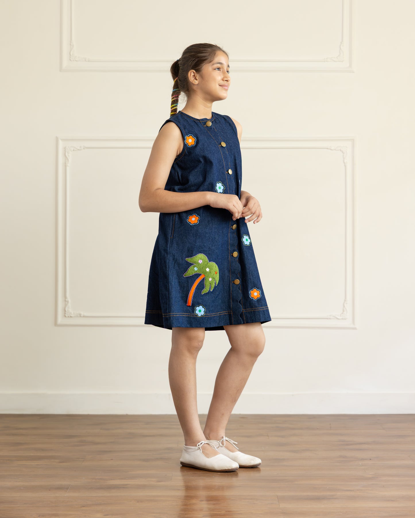 Denim Patch Dress