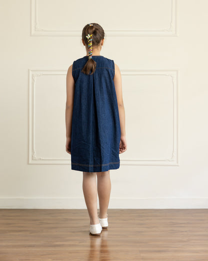 Denim Patch Dress