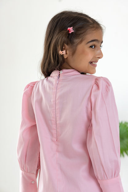 Pink Overlay Dress