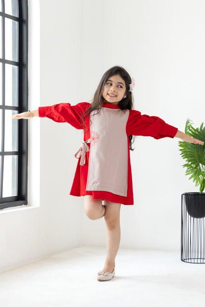 Red Overlay Dress