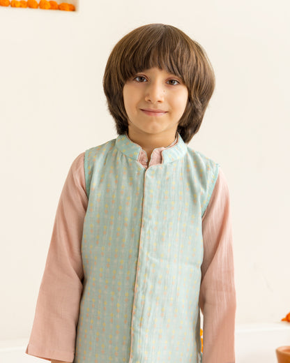 Blush & Mint Kurta Set