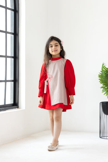 Red Overlay Dress