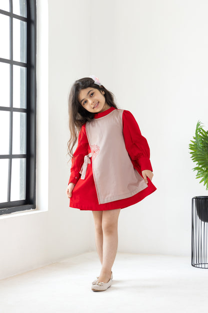 Red Overlay Dress