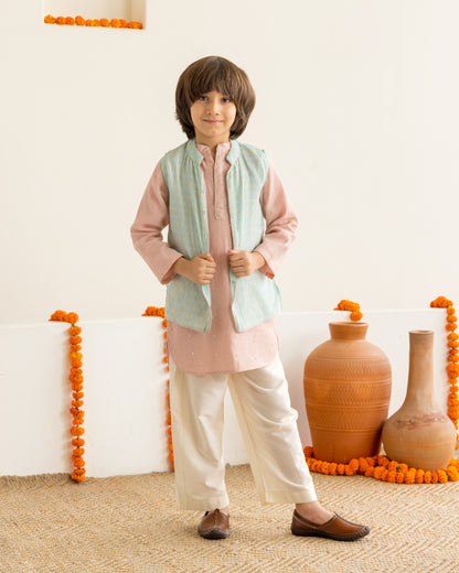 Blush & Mint Kurta Set
